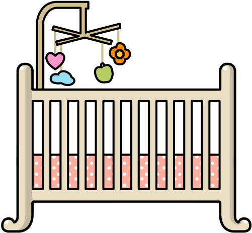 Baby Crib Clipart - Cot Clipart (700x525)