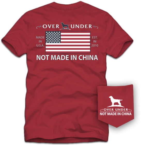 Over Under 'not Made In China' Short Sleeve- Lighthouse - Over Under Not Made In China (600x600)