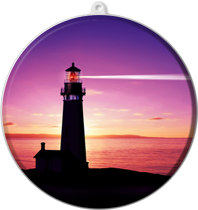 Suncatcher Ornament - Lighthouse - Your Sun Will Never Set Again (isaiah 60:20, Niv) Bulletins, (450x450)