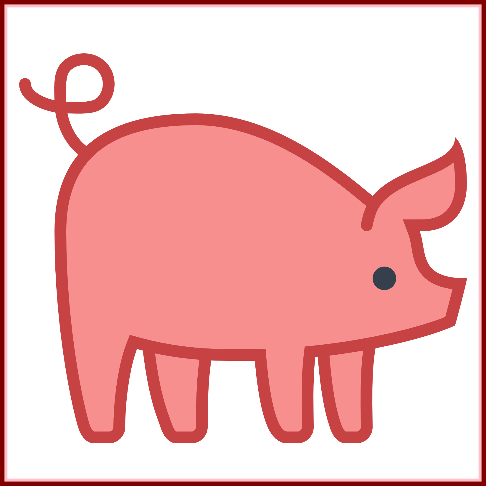 Best Image Result For Pig Wire Line Icon Piggy Bank - Clip Art (1650x1650)