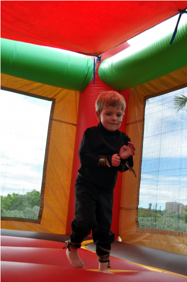 Rhys Parry Jumps In The Jump House - Fun (870x580)