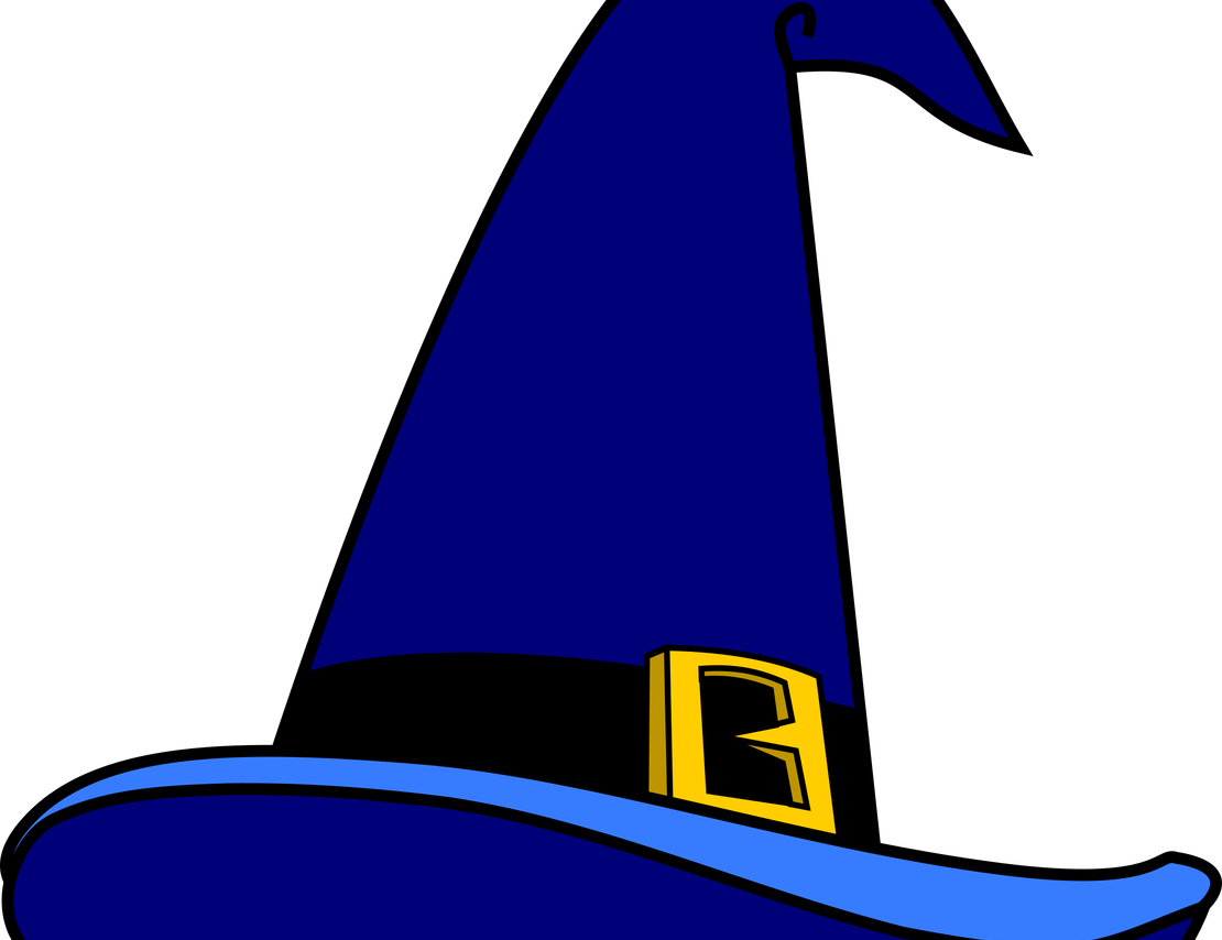 Clipart Free Hat Clipart Attractive Free Funny Hat - Wizard Hat Clip Art (1110x854)