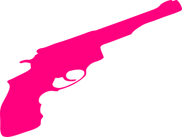 Pink Revolver Clip Art Jwfp8n Clipart - Pink Gun Vector (600x450)