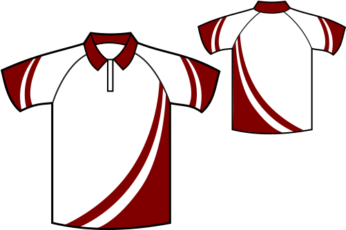 Burgundy - White Polo Shirt Designs (500x340)