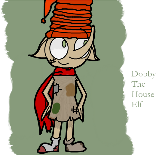 Harry Potter-dobby The Free Elf By 763lilypadpandaowl - Cartoon (574x514)