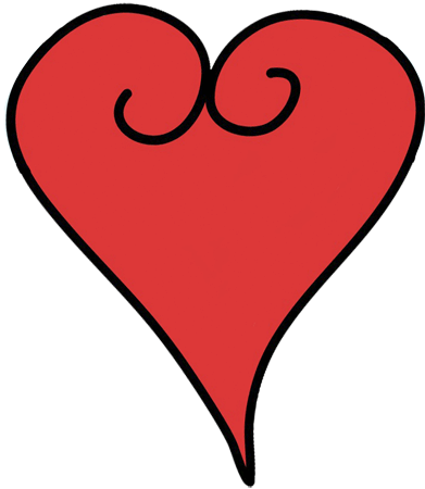 Love Hearts Clip Art - Heart Clip Art Free (391x450)