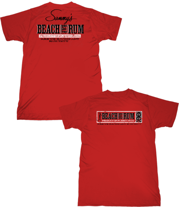 Beach Bar Rum Tee Shirt - Beach Bar Rum Sign (580x668)