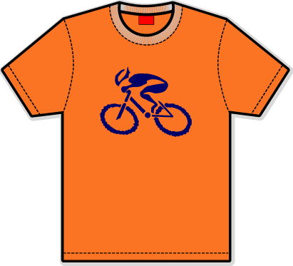 G Man Bicycle T Shirt - 5k Tshirt (411x373)