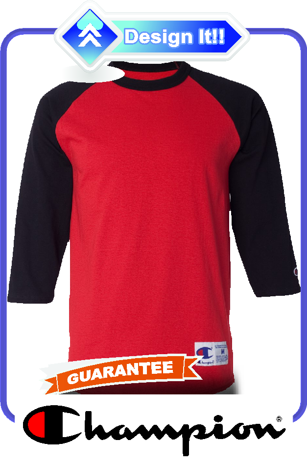 Custom Champion Raglan Sleeve Tees - Custom Raglan Shirt (627x952)