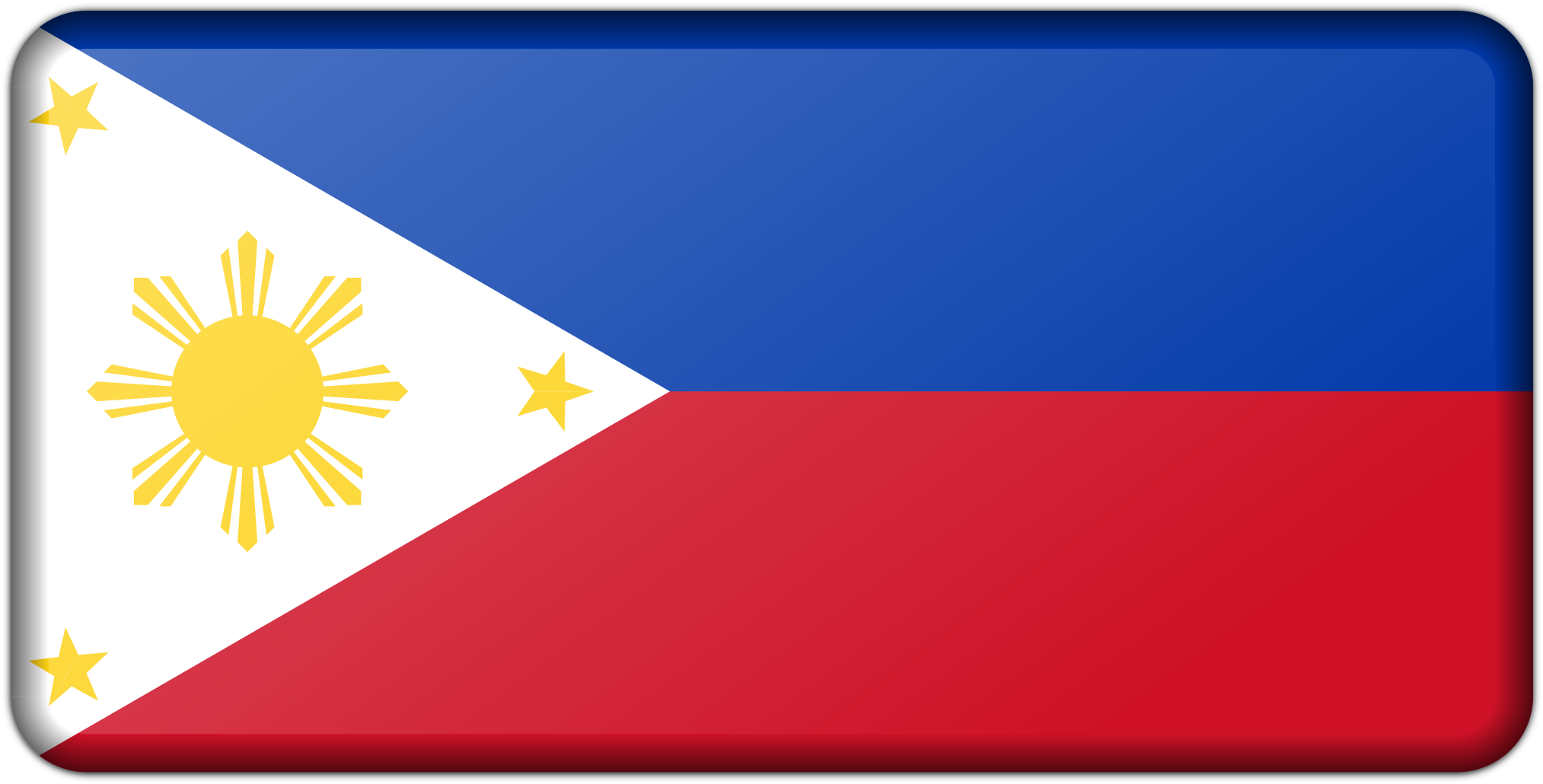 Philippines Flag - Flag Of The Philippines Clipart (2400x1203)