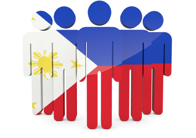 People Icon Illustration Of Flag Of Philippines Rh - People With Brazil Flag (640x480)