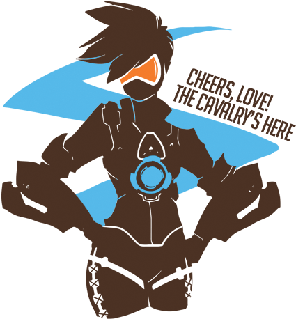 The Tracer Inspired Overwatch T Shirt Is Here - Cartoon (440x478)