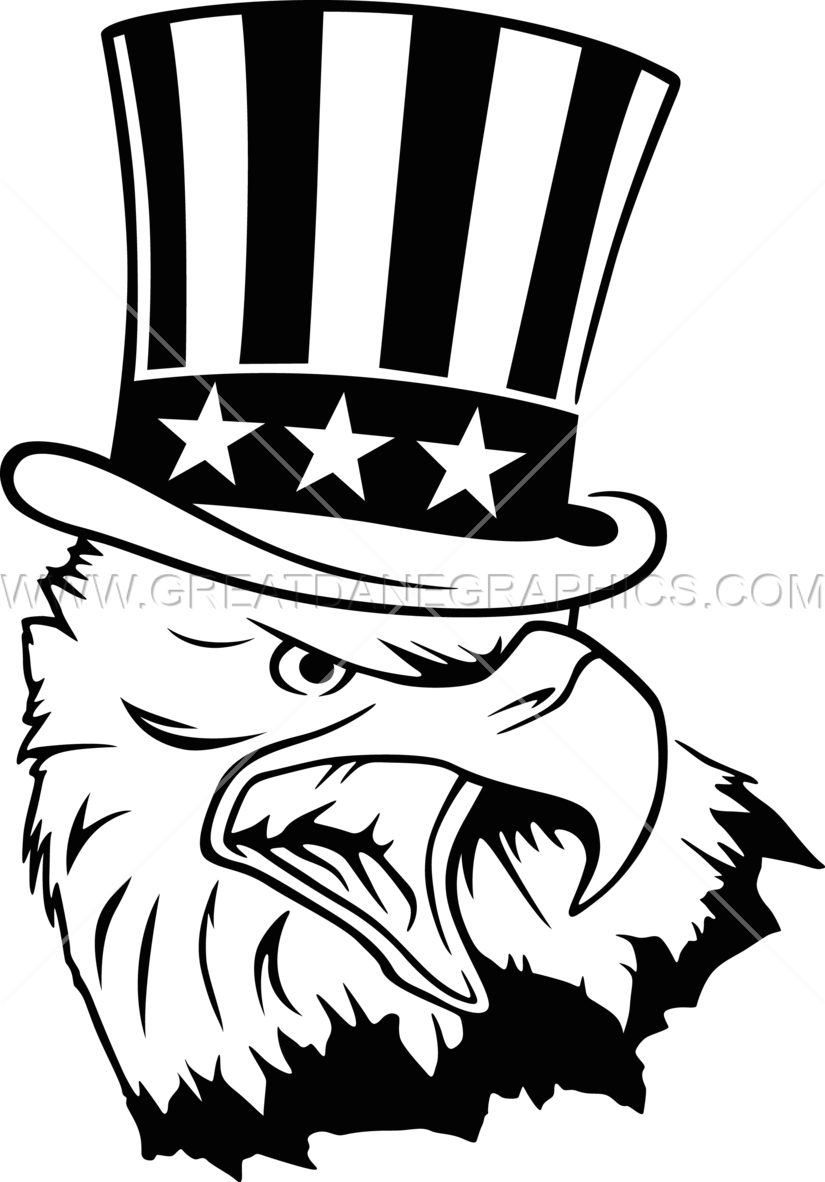 Uncle Sam Clipart Head - Uncle Sam With Eagle (825x1182)