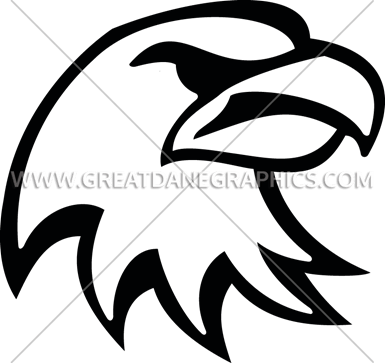 Angry Eagle Head - Crescent (385x363)