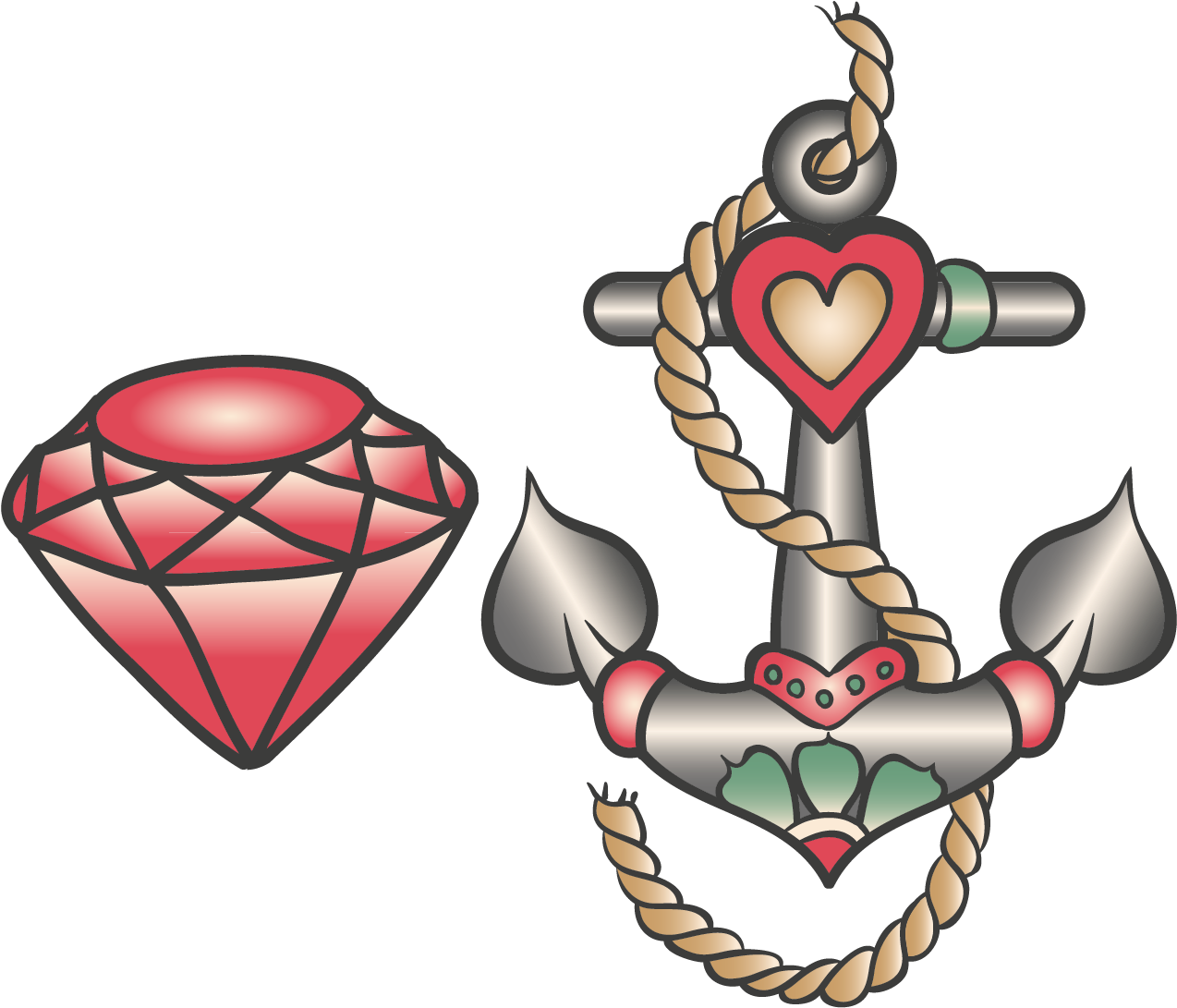 T-shirt Brazil Old School Plug - Old School Tattoos Achor (1365x1090)