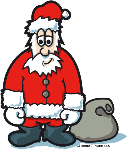 Free Santa Claus Clip Art - 10 Lines On Christmas (560x583)