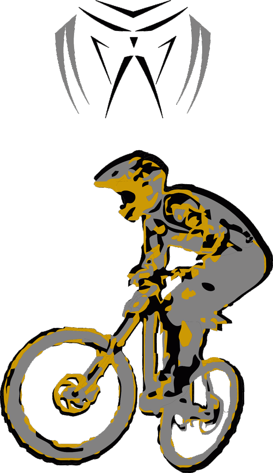 Mountain Bike Downhill Vector - Downhill Mountain Bike (925x1600)