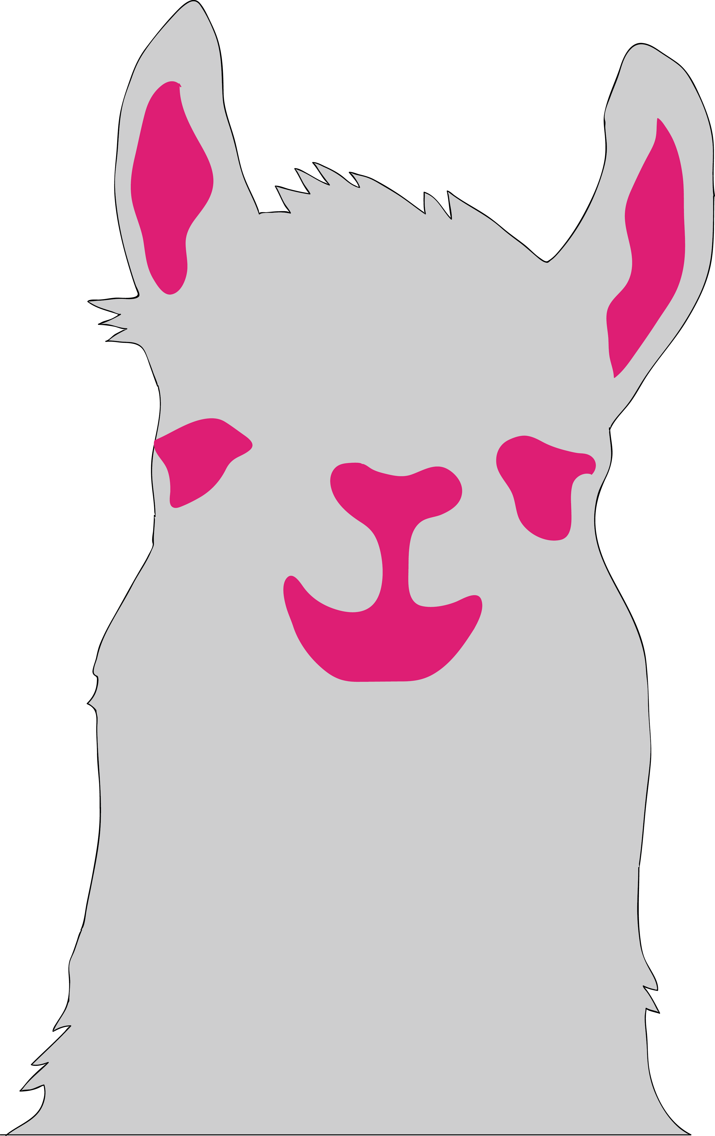 Image Result For Llama Emojis - Illustrator Llama (2832x4497)