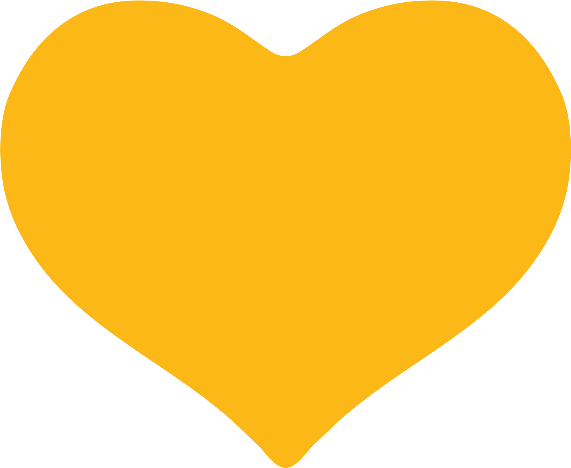 Open - Yellow Heart Transparent Background (2000x2000)
