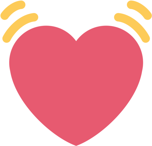 Twitter - Twitter Heart Emoji Transparent (512x512)