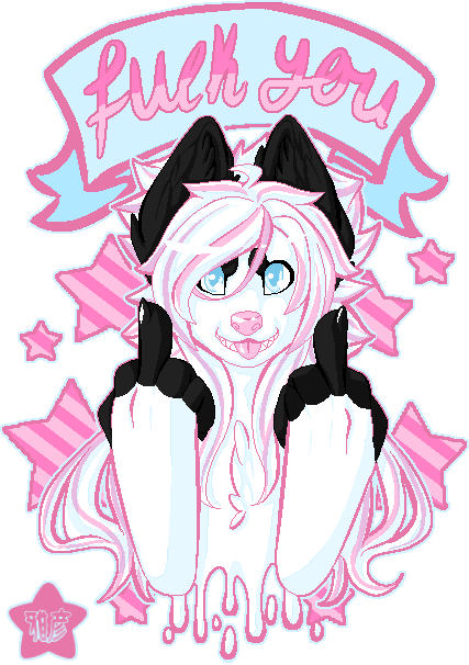 Fuck You By Trashbambi - Furry Fuck You Gif (427x606)