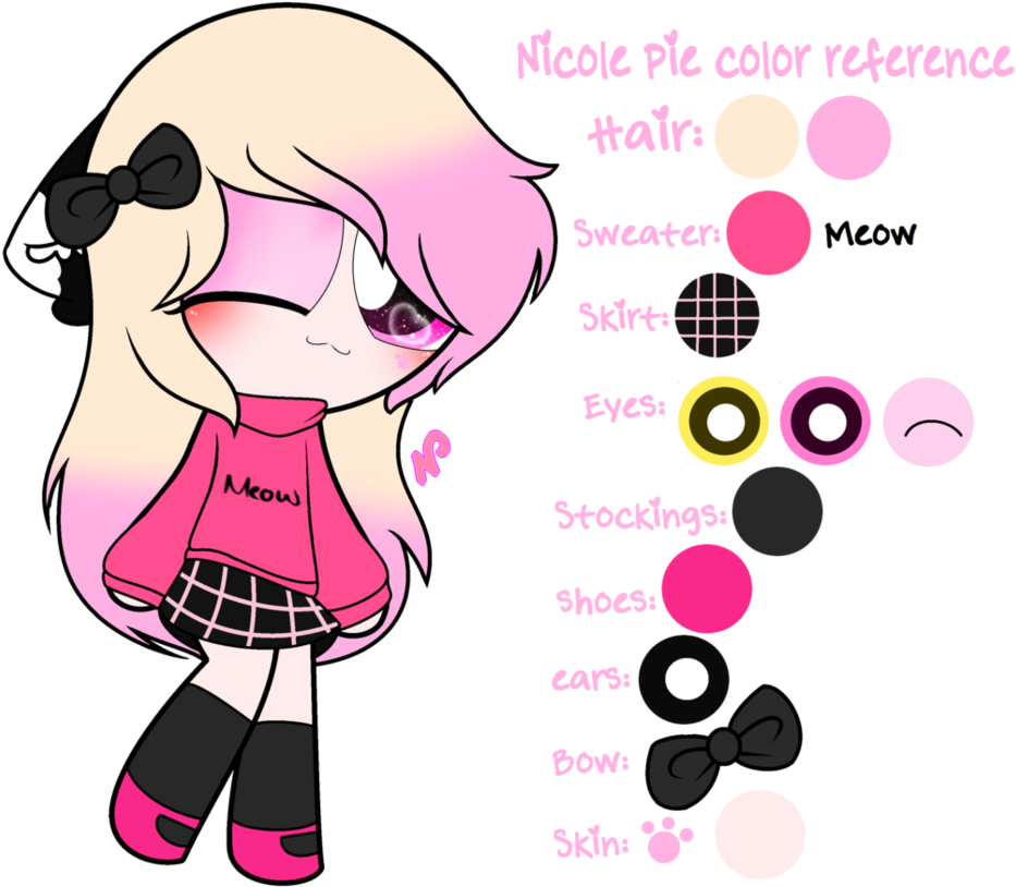 ~nicole Pie Color Reference By Nini The Inkling - Cartoon (954x837)