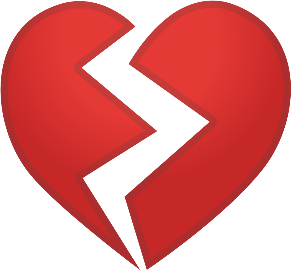 Broken Heart Icon - Heart Broken Heart Png (1024x1024)