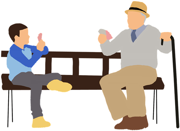 Grandparents Are A Lot Of Fun And Can Teach Kids Some - Different Forms Of Story Telling (640x640)