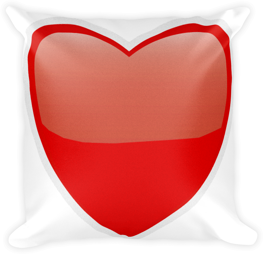 Heart Suit-just Emoji - Throw Pillow (1000x1000)