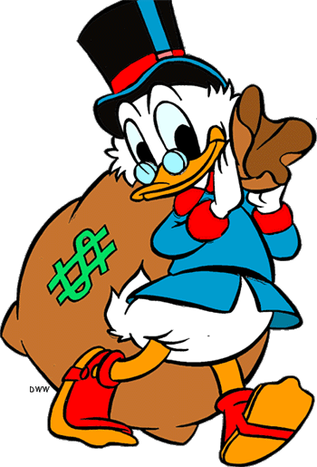 Scrooge Clip Art - Scrooge Mcduck Clipart (350x515)