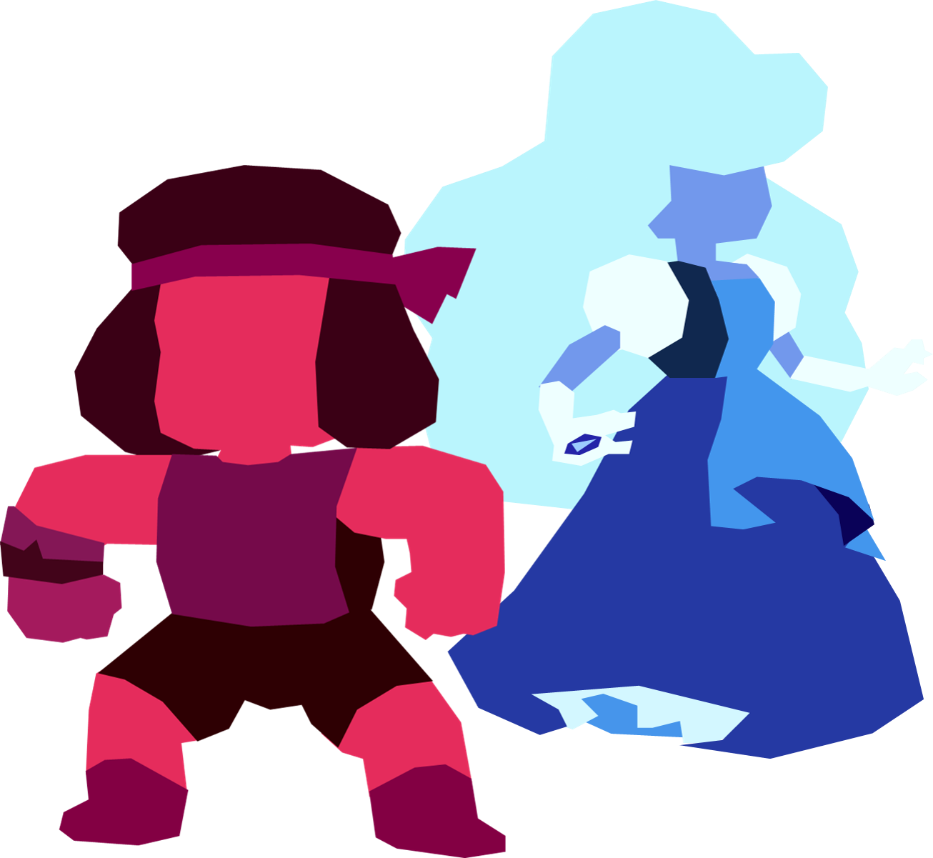 Top Images For Steven Universe Forms Deviantart On - Steven Universe Sapphire And Ruby To Together (1306x1201)