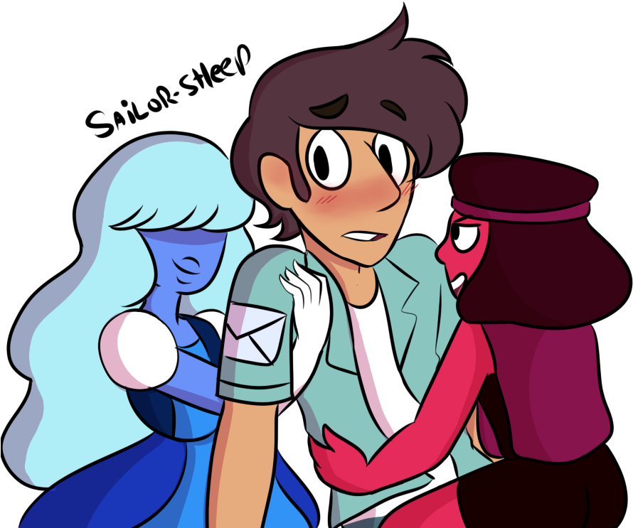 Ruby Clipart Sapphire - Steven Universe Garnet And Jamie (921x798)