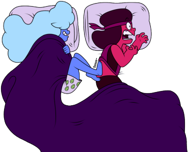 Steven Universe Appreciation - Steven Universe Ruby And Sapphire (500x333)