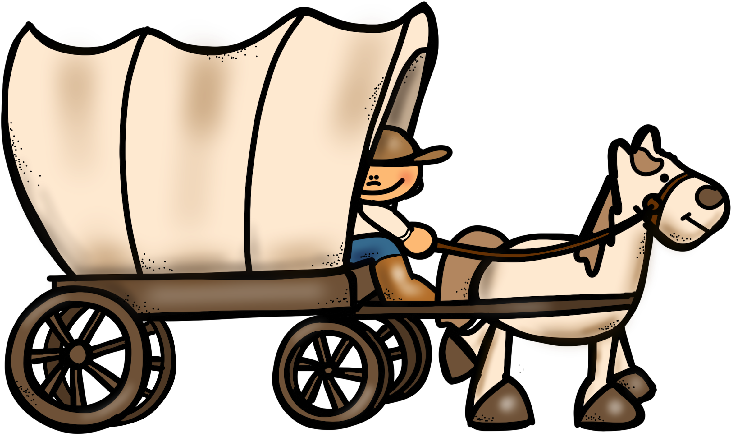 Wagon Clipart Westward Expansion - Western Expansion Clip Art (2400x1439)