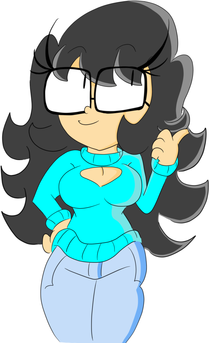 Keyhole Sweater Kanome By Flamingjets - Cartoon (706x1132)