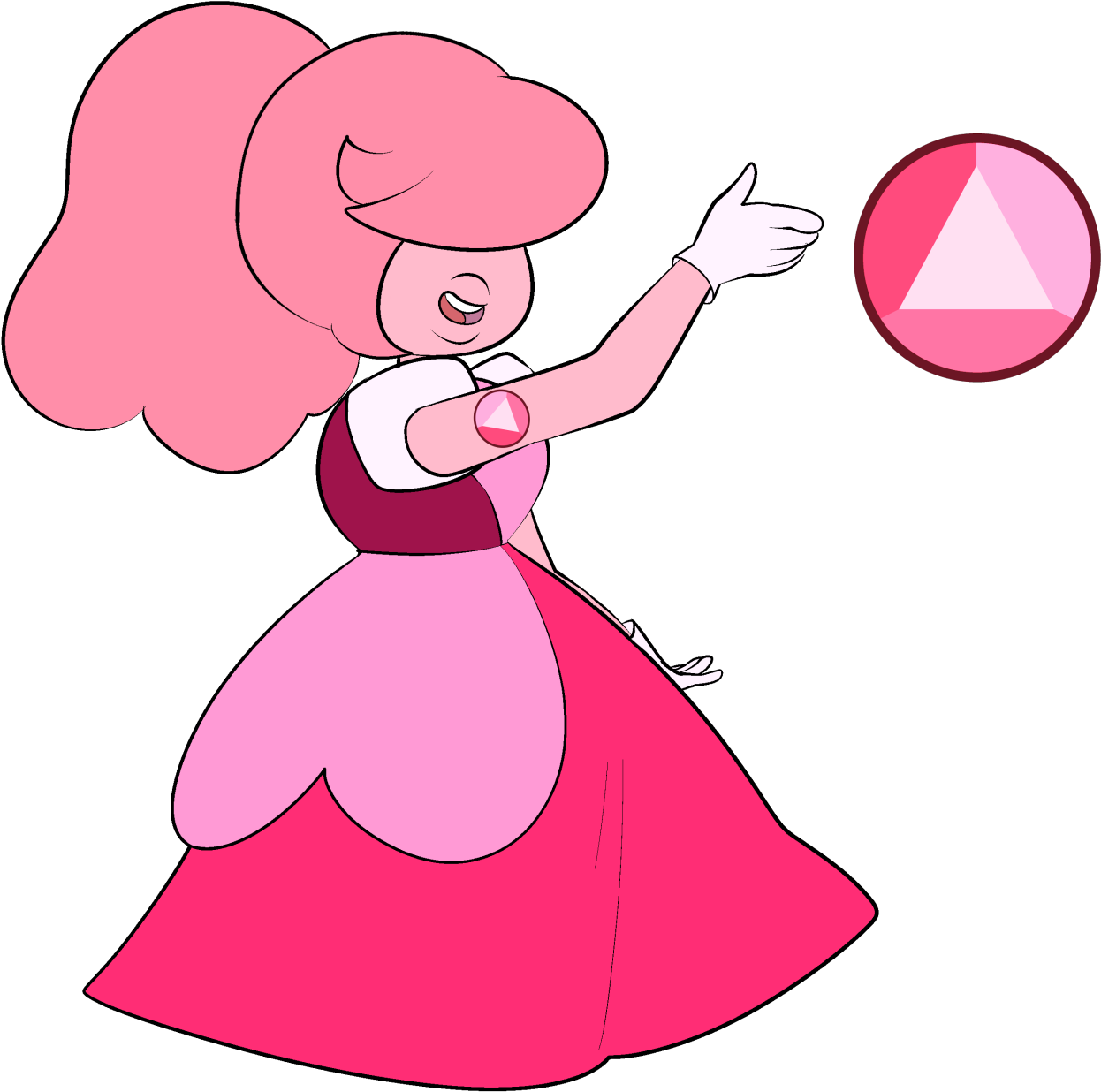 Pink Sapphire Looks Like Princess Bubblegum - Steven Universe Pink Sapphire (1280x1287)