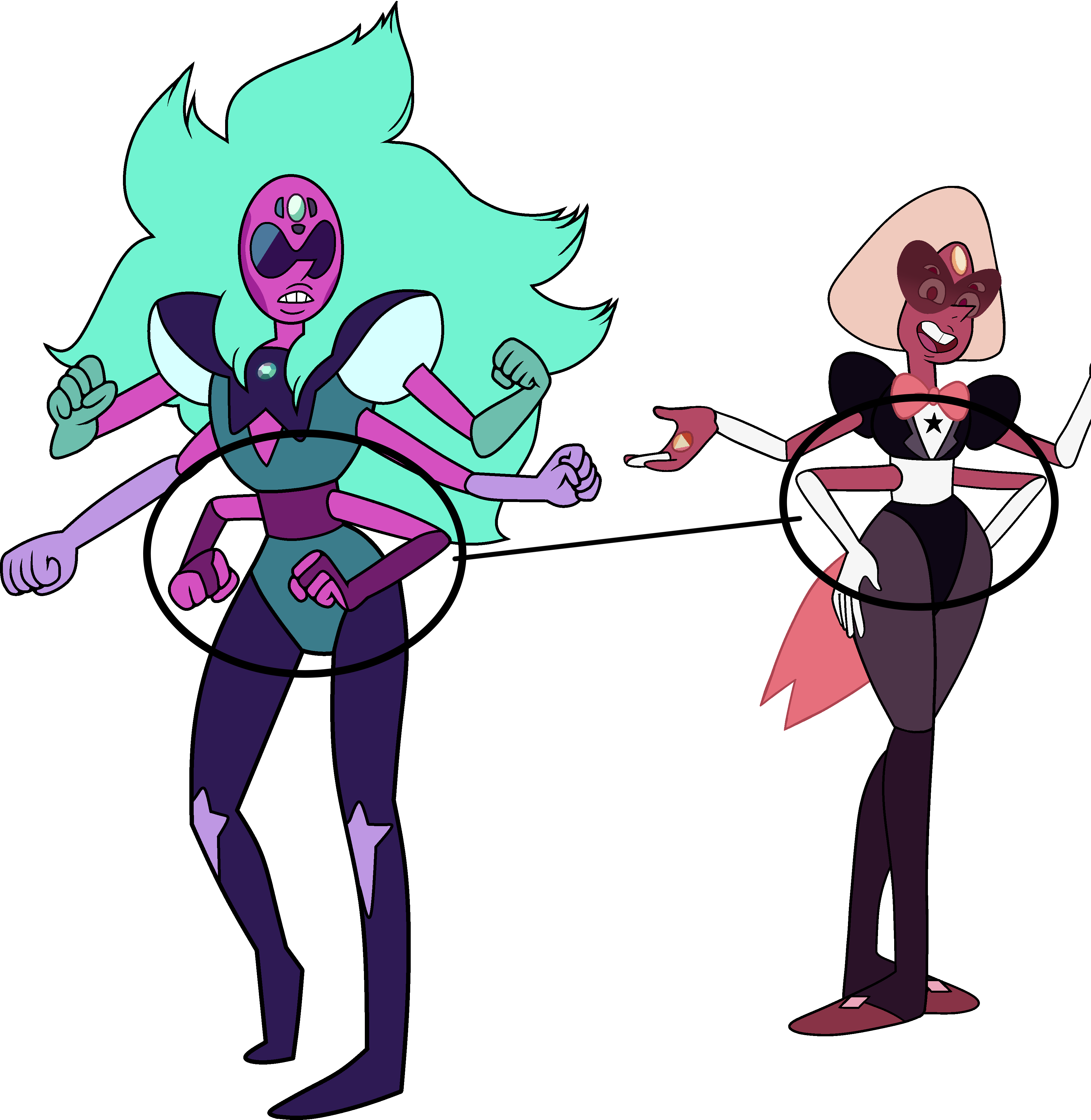 Just Noticed Alexandrite Got Sardonyx's Rotating Sash/midsection - Steven Universe Alexandrite (3780x3880)