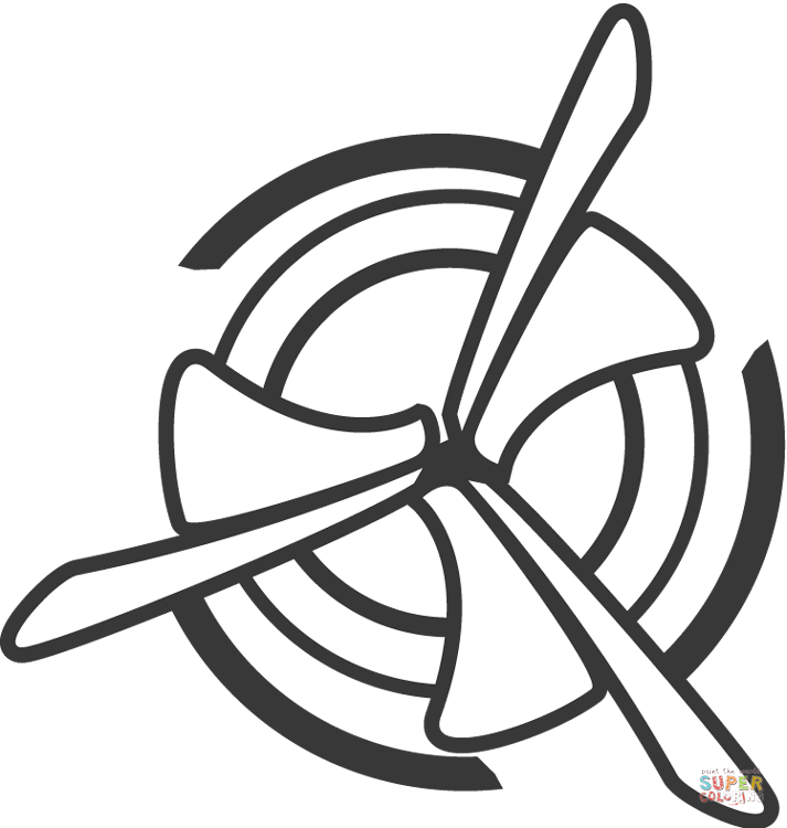 Fan And Air Flow - Ventilador Dibujo Png (713x750)