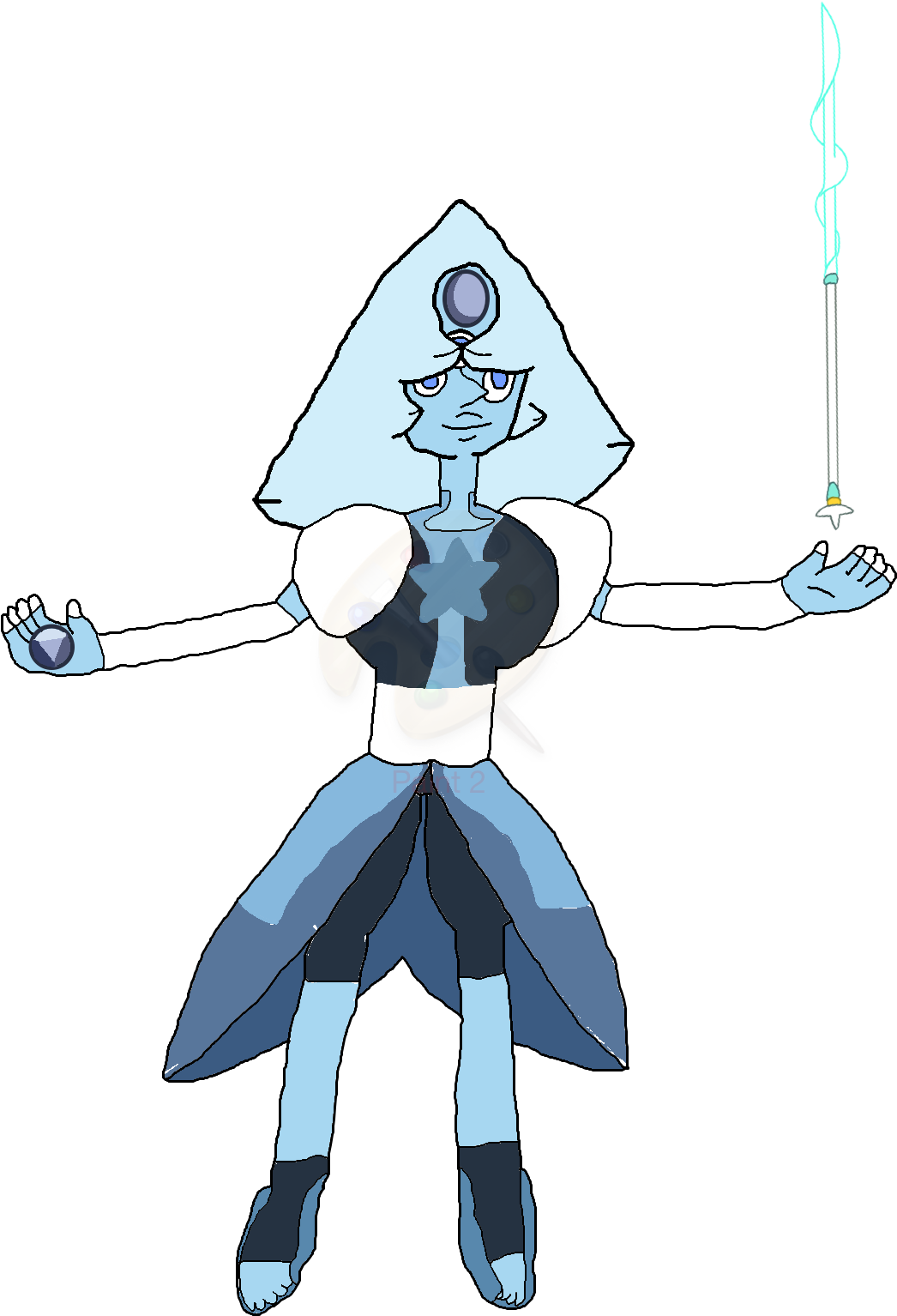 Angelite Steven Universe Su Sapphire Pearl New Form - Cartoon (1200x1600)