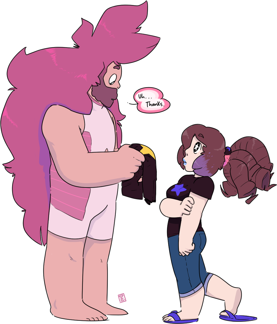 0 Ul Thanks Greg Universe Pink Man Cartoon Mammal Fictional - Steven Universe Pink Hair (1188x1290)