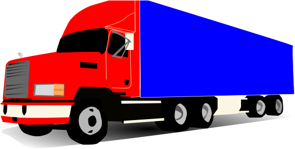 Shipping - 18 Wheeler Clip Art (600x380)