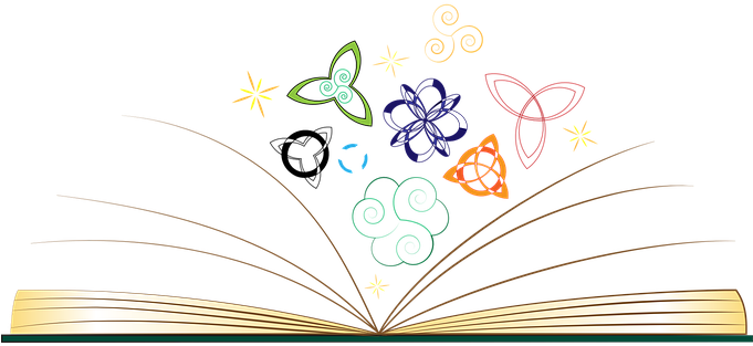 Book Open Mythology Celtic Illumination Tr - Libro Abierto Fondo Transparente (680x340)