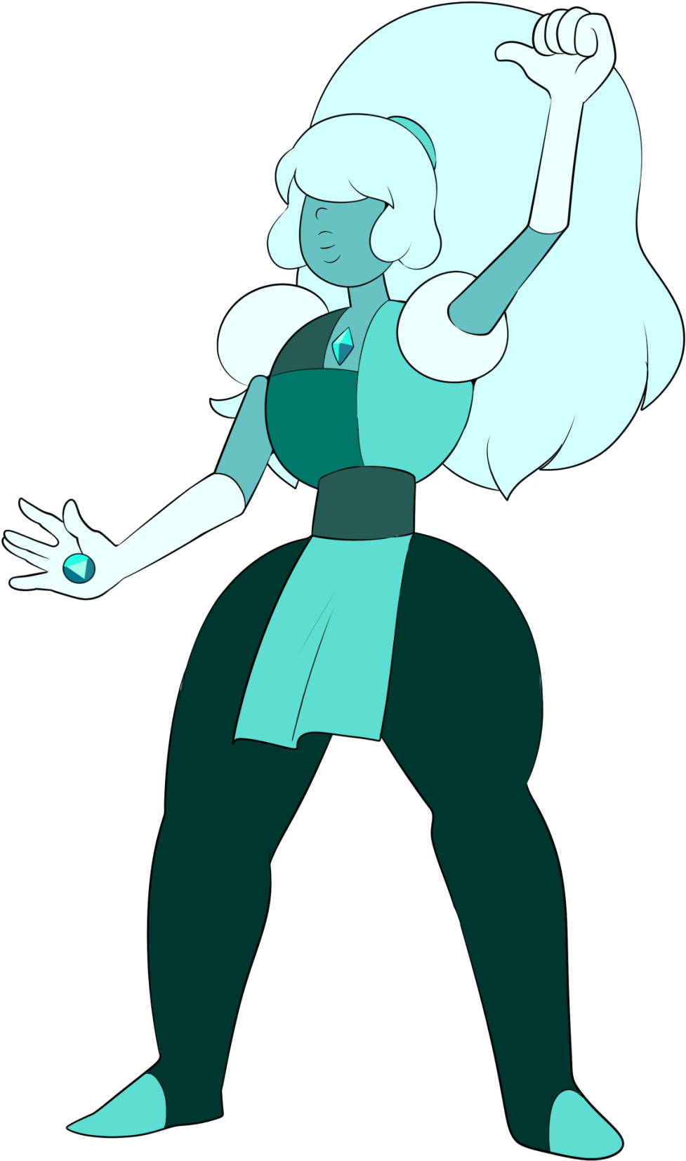Sapphire Ice = Ajoite - Gem Ice Steven Universe (1280x1828)