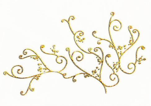Deluxe Gold Swirl Clip Art Gold Swirl Clipart Clipart - Gold Swirl Png (487x342)