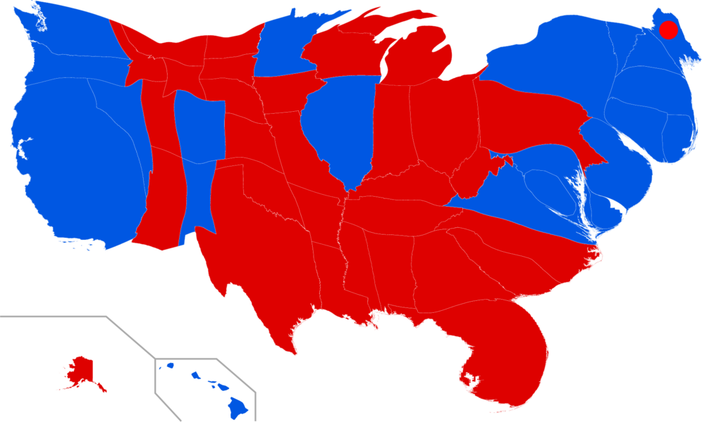 320 × 193 Pixels - United States Presidential Election By Precinct 2016 (996x600)