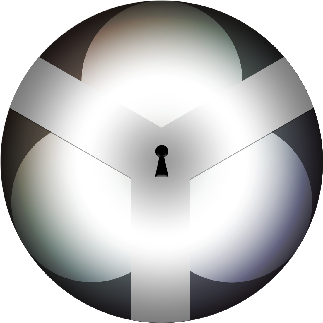 Ring One Yin Trine Keyhole - Sphere (1111x1111)