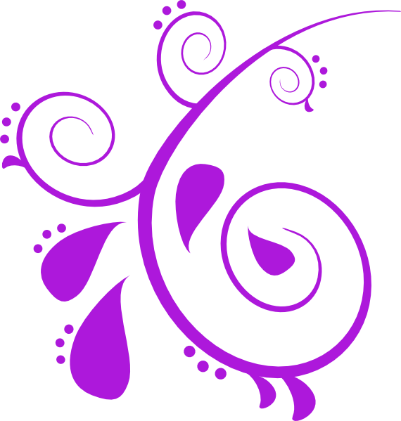 Scroll Clipart Curve Design - Free Paisley Clip Art (570x599)