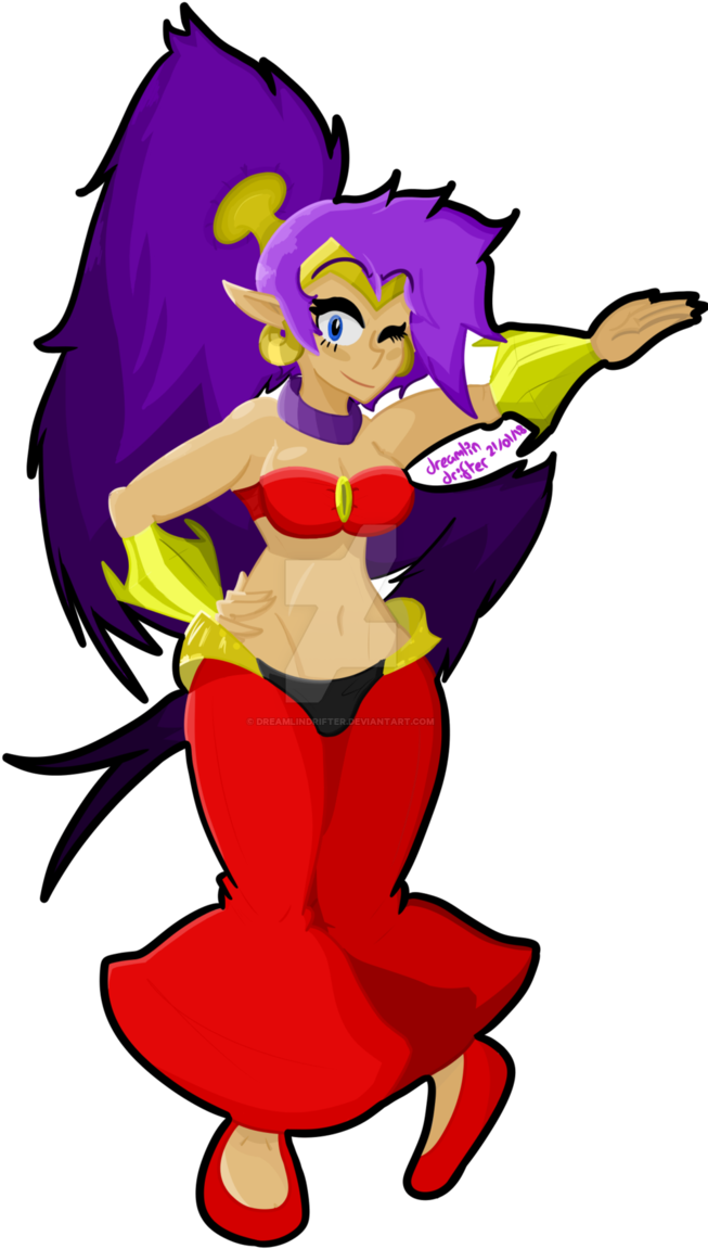 Shantae, Half Genie-hero By Dreamlindrifter - Cartoon (677x1179)