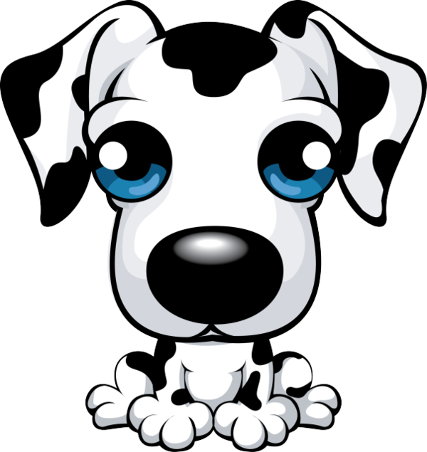 Dogs - Cute Puppy Cartoon Png (600x635)