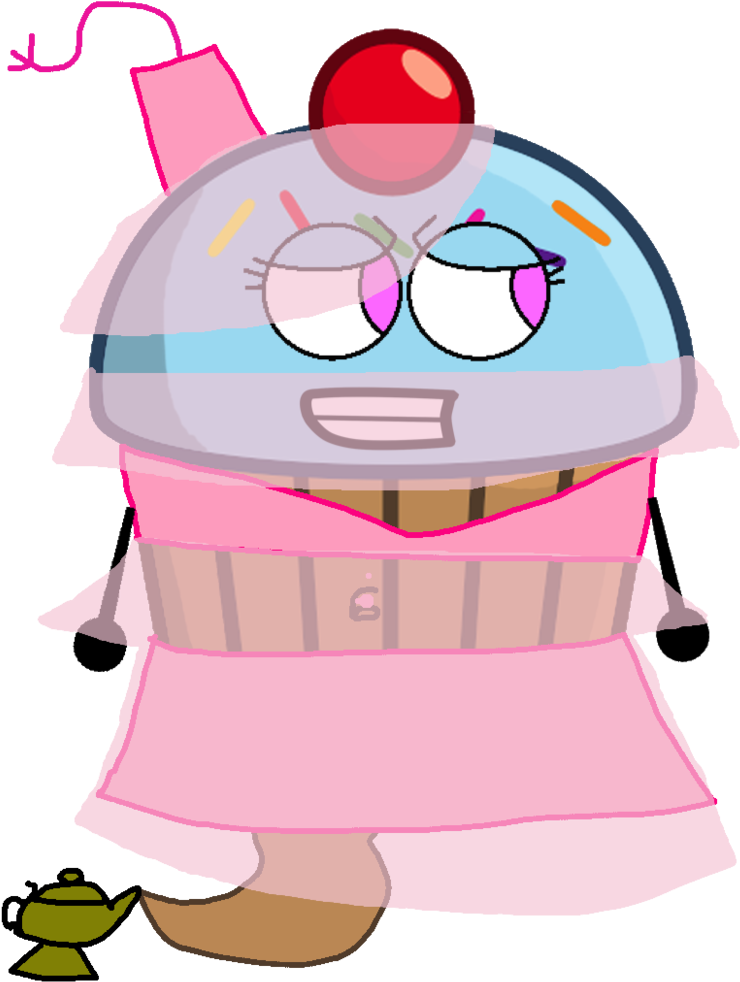 Cupcake As A Genie Vector By Thedrksiren - Through The Woods Cupcake (760x1051)